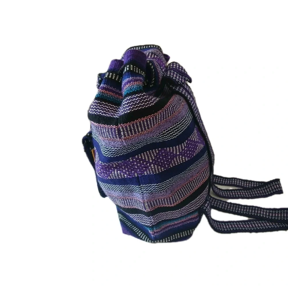 Artesanias PINZON Colorful Fabric Backpack Made in Mexico‎ 10X10.5'X6 #1210